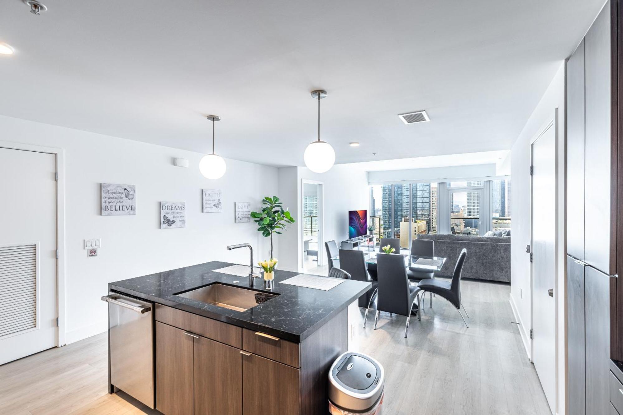 Top Floor 3 Bed 3 Bath Penthouse Living In Luxury Los Angeles Luaran gambar